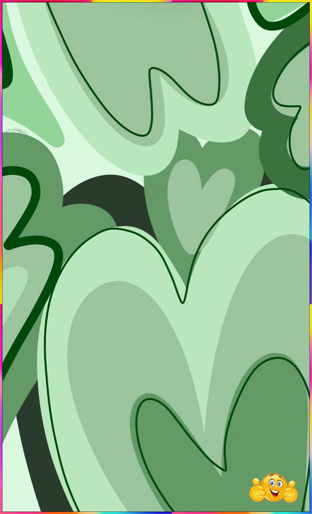 cute green wallpaper