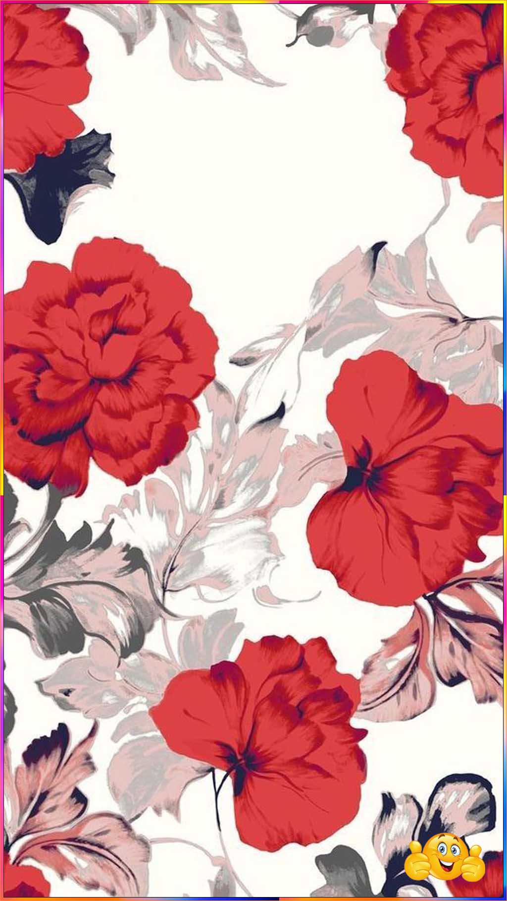 cute flower painting wallpaper