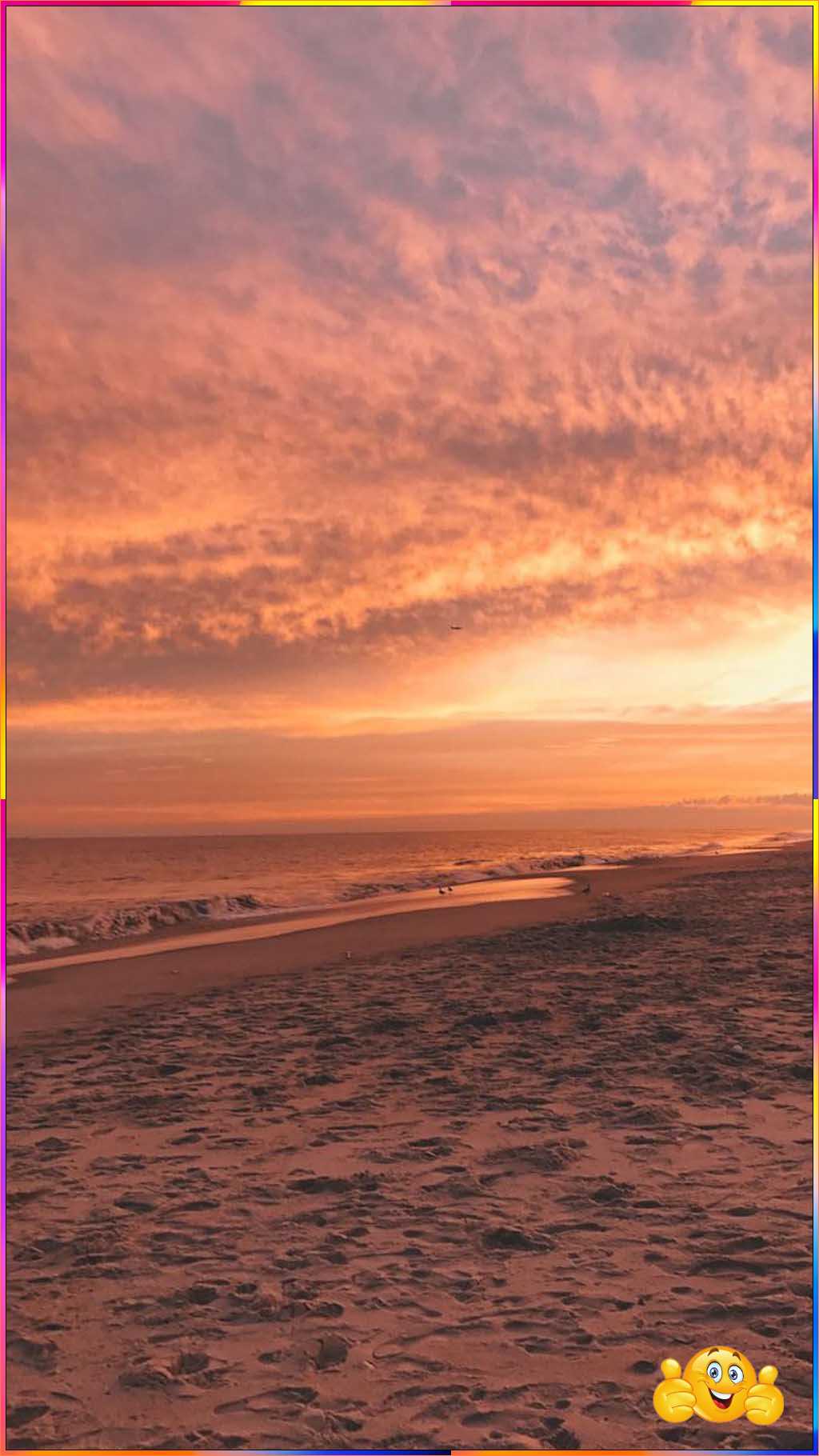 cute evening beach wallpaper for a phone