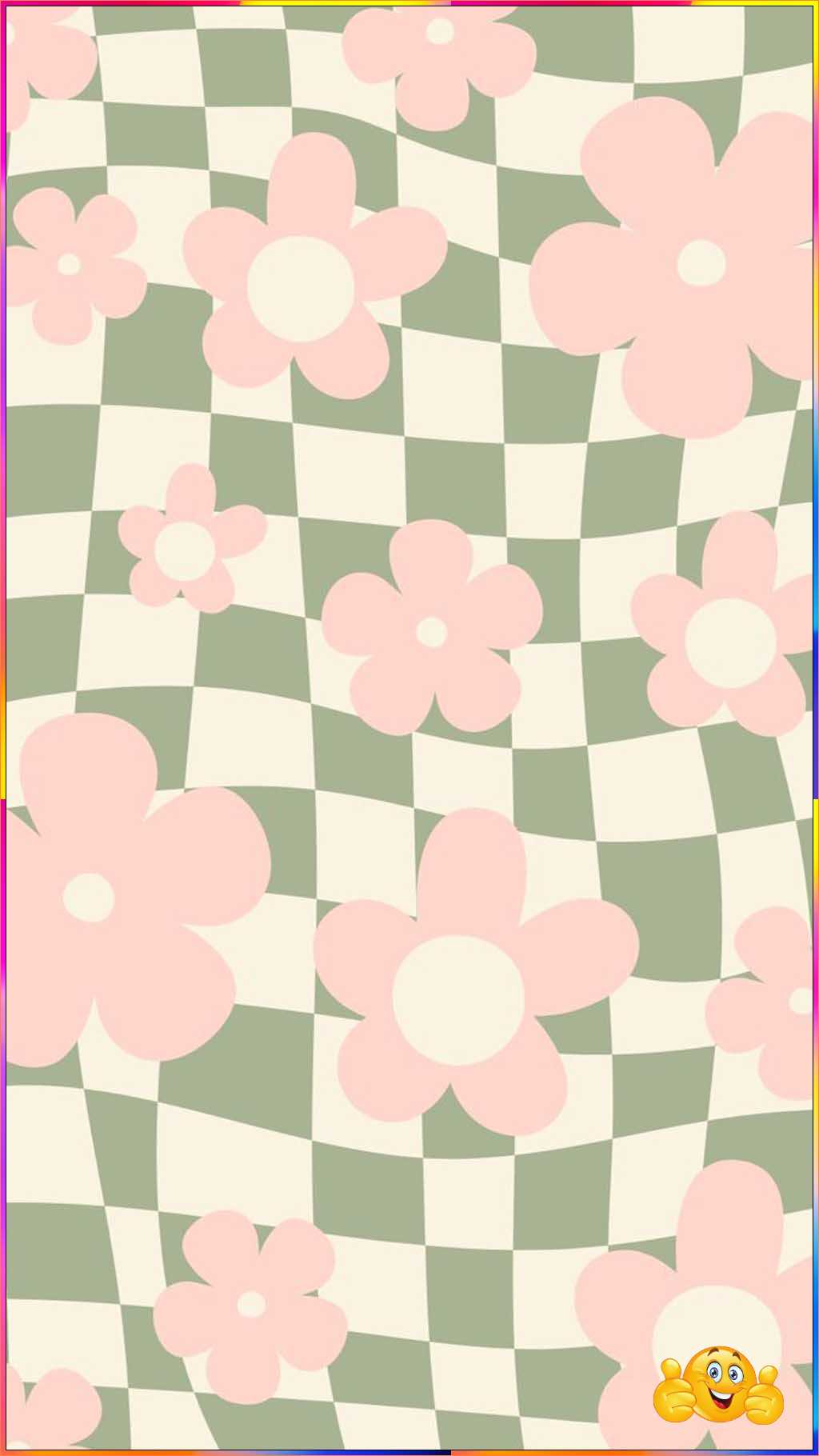 cute preppy flower wallpaper