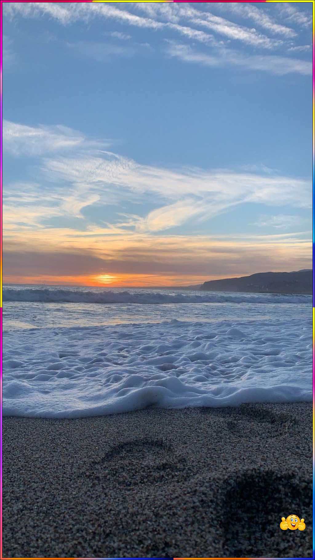 cute evening beach wallpaper