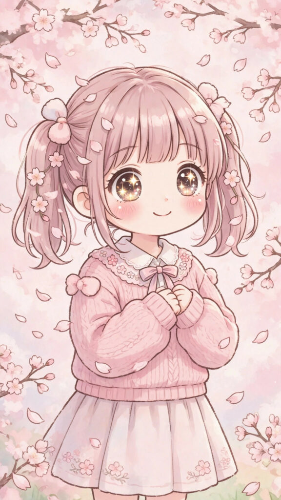 Kawaii character phone wallpaper