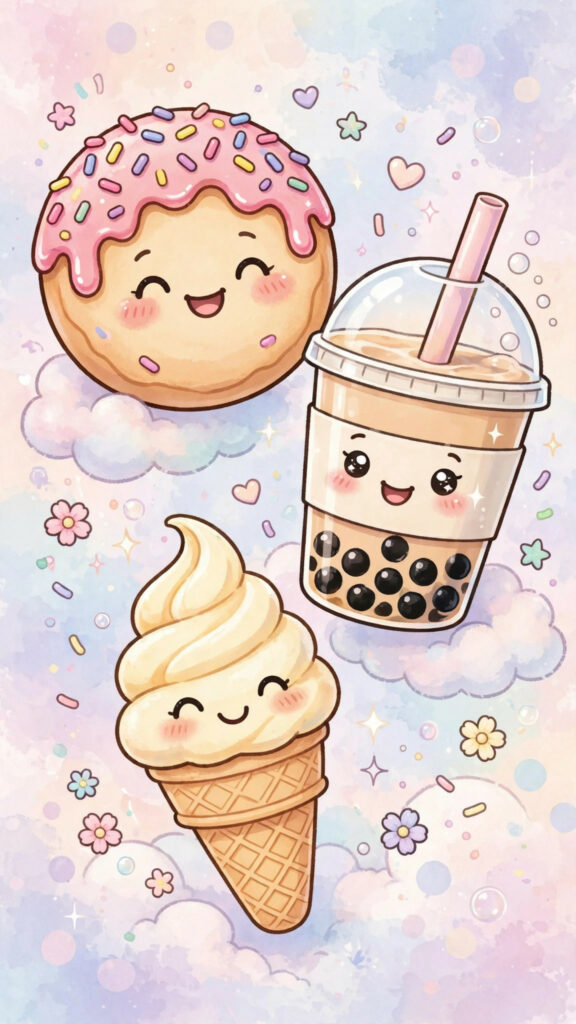 Sweet treats phone wallpaper