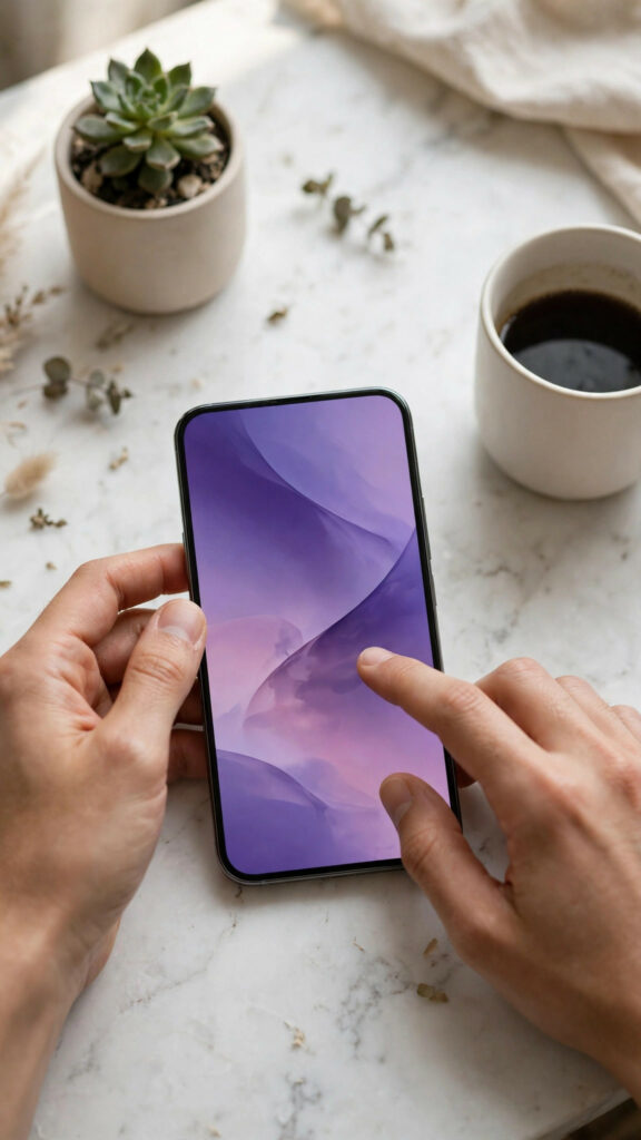 Opening Settings on iPhone