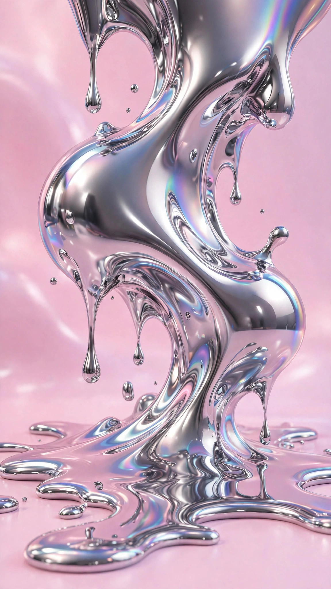 Y2K chrome aesthetic wallpaper