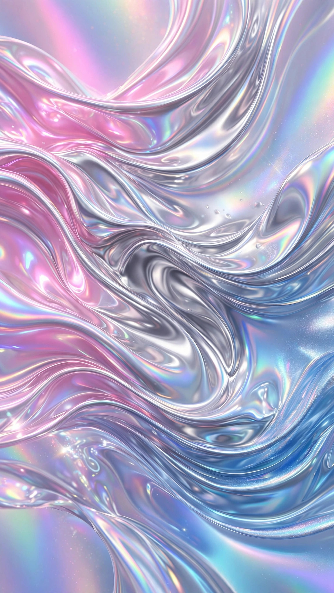Y2K chrome aesthetic wallpaper