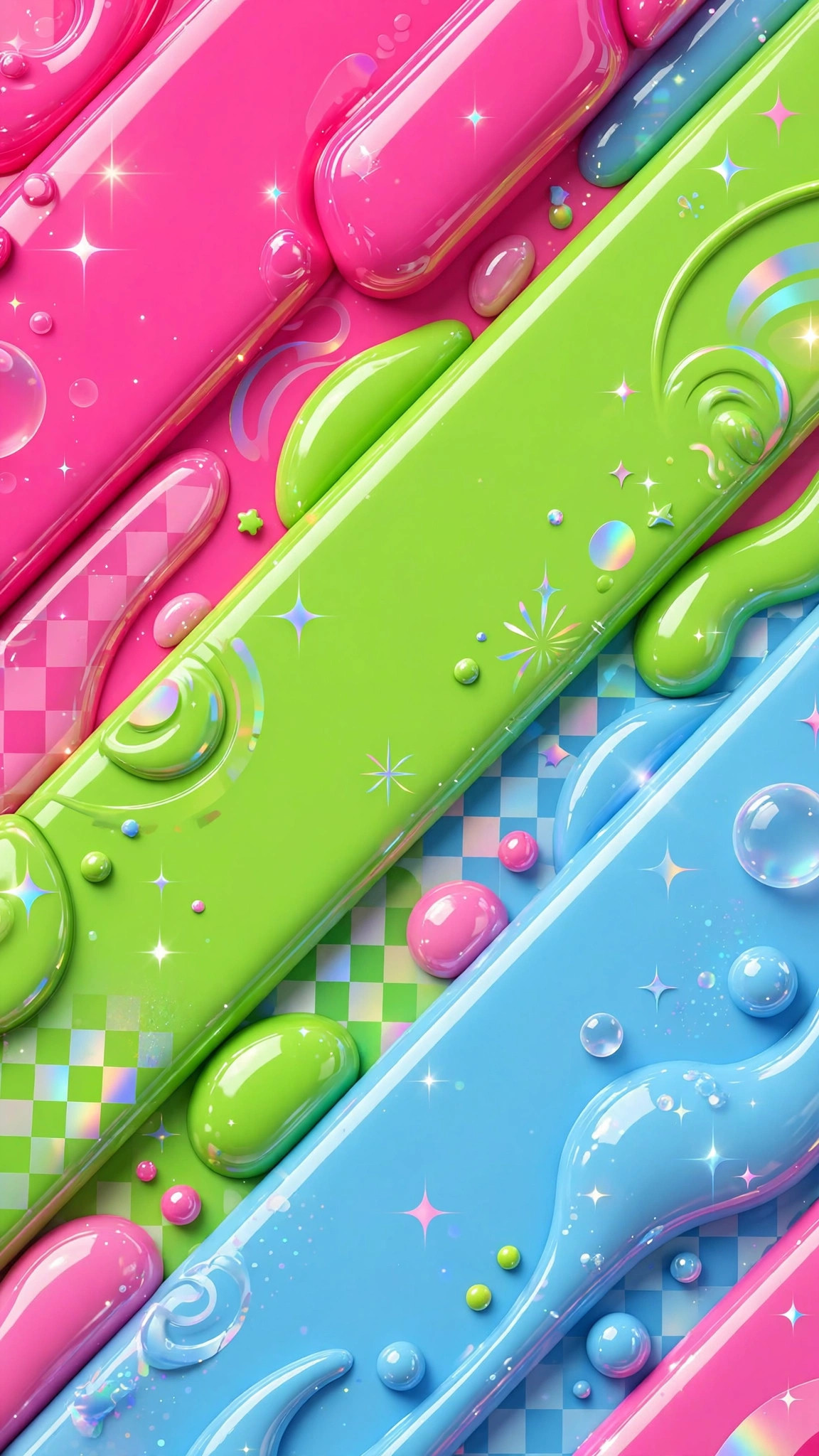 Y2K color palette wallpaper idea
