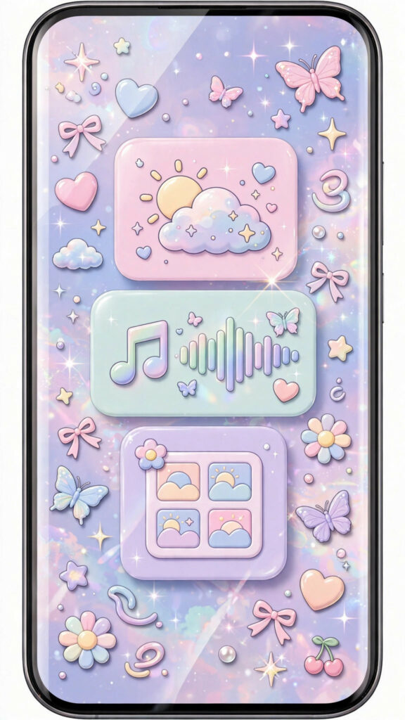 Y2K style phone wallpaper idea