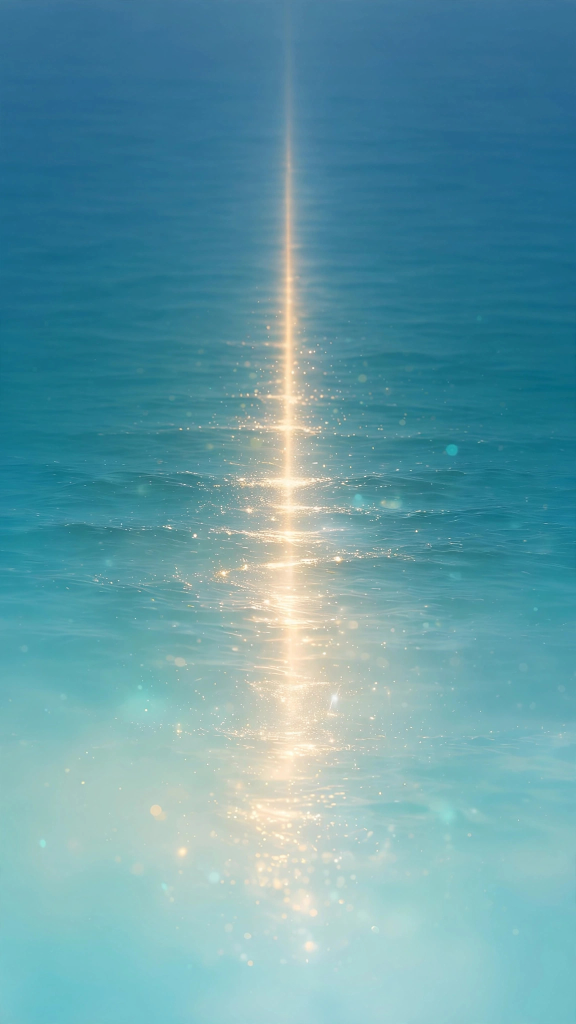 Smooth ocean-blue gradient aesthetic wallpaper