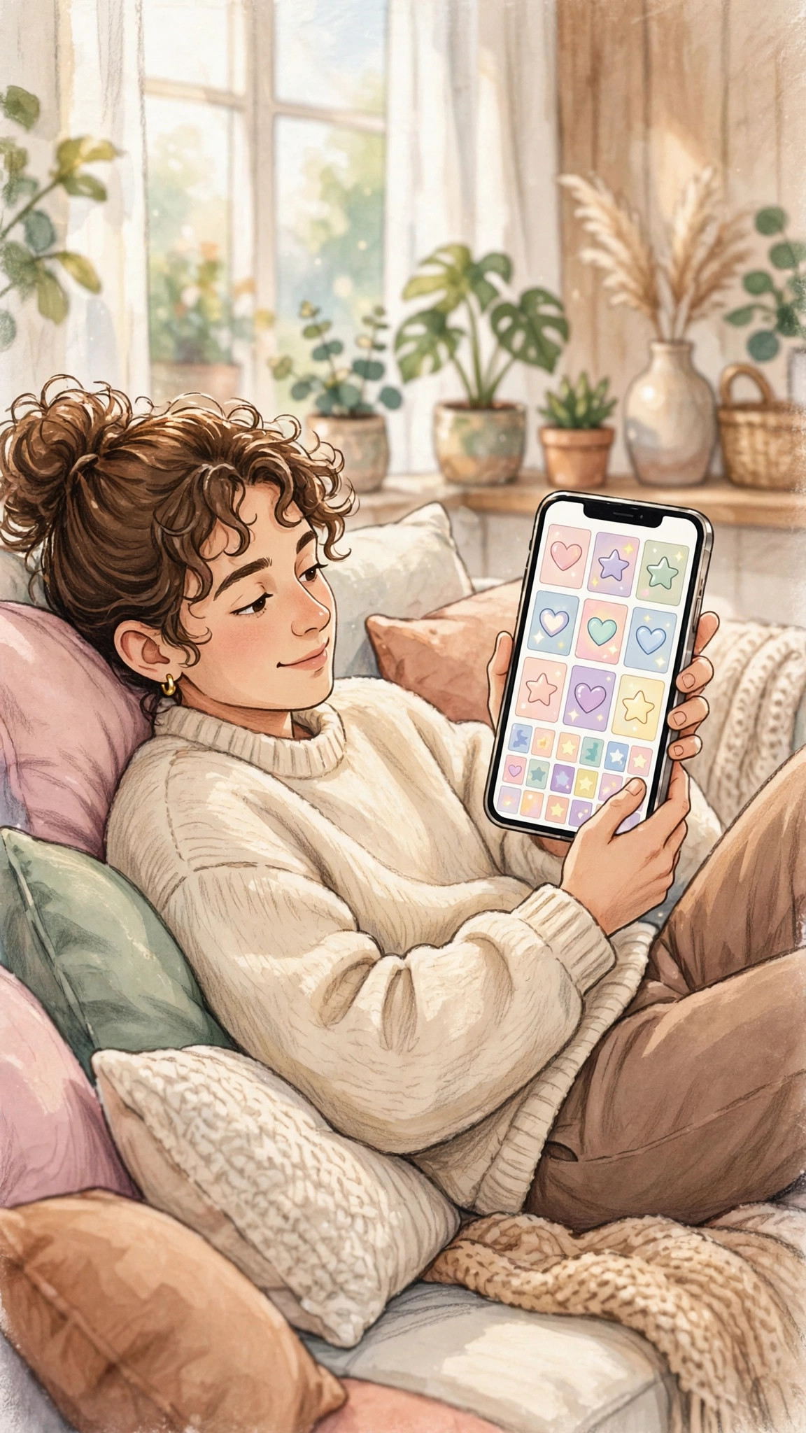 Confirming the wallpaper in the Gallery app