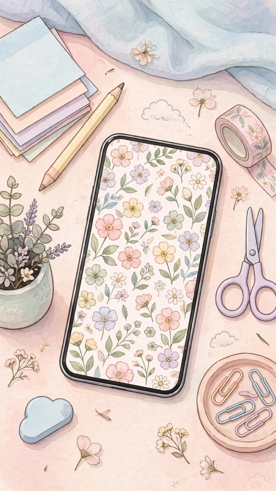 Matching a pastel wallpaper with the Android light theme