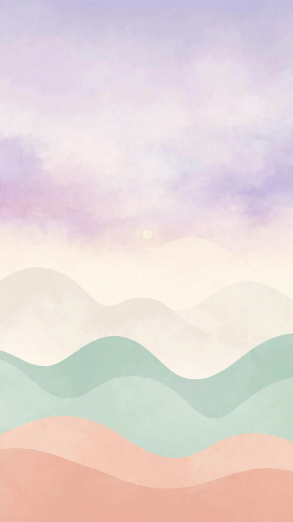 Dreamy pastel sky wallpaper