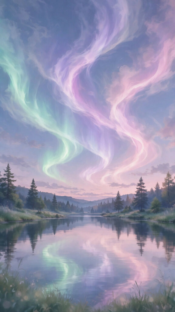 Pastel rainbow gradient wallpaper