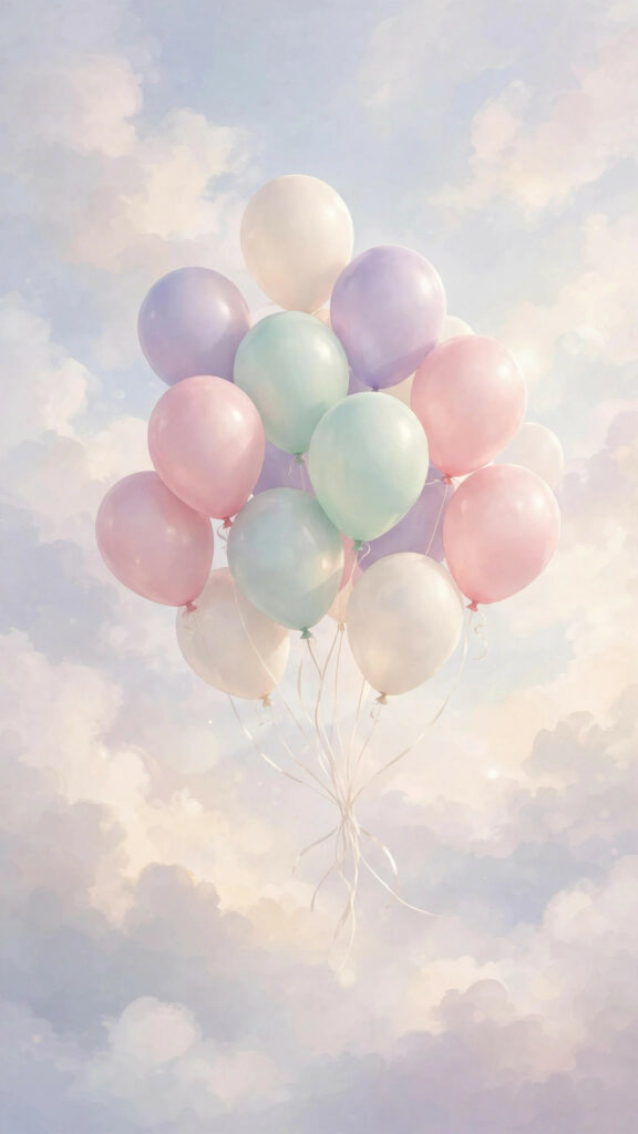 Pastel clouds phone wallpaper