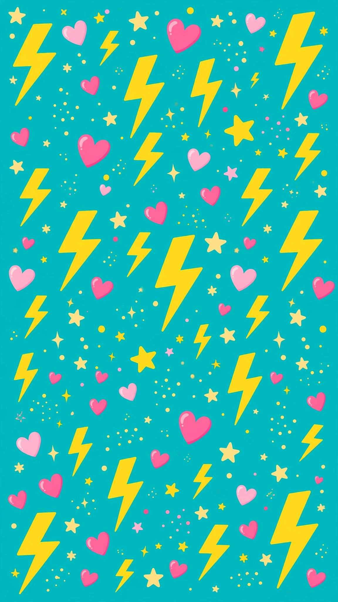 Cute heart pattern preppy wallpaper