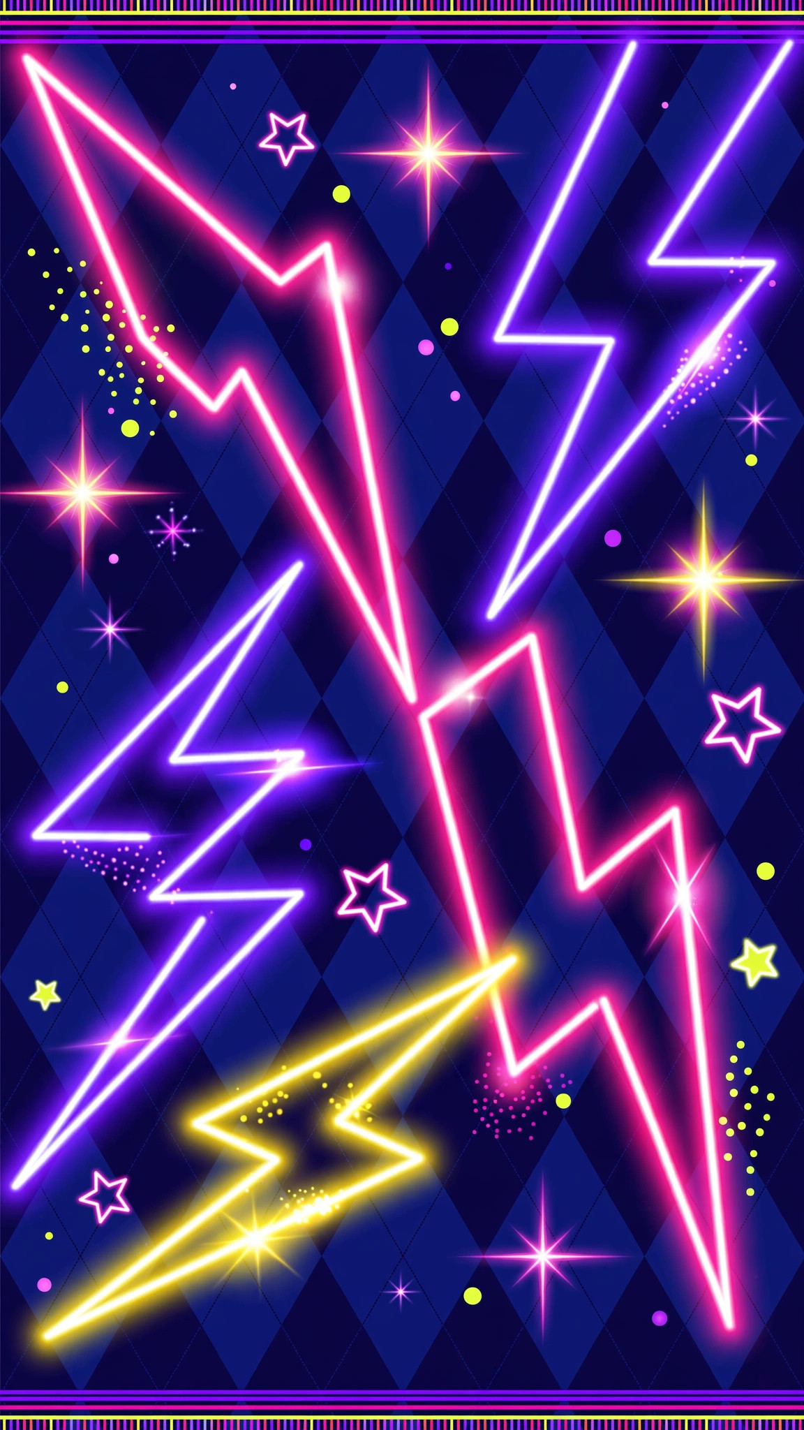 Candy color waves preppy wallpaper
