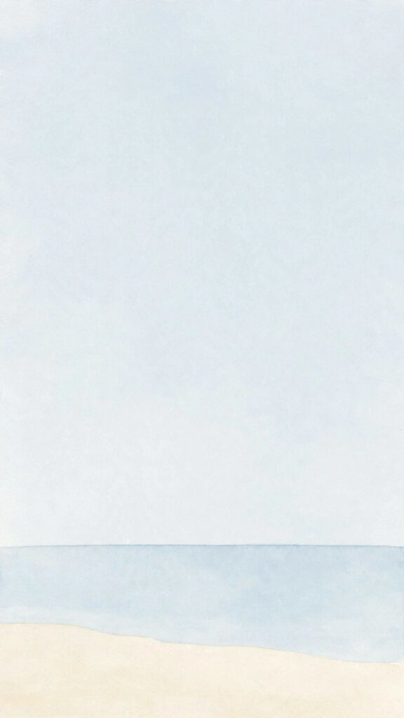 Minimalist shoreline wallpaper