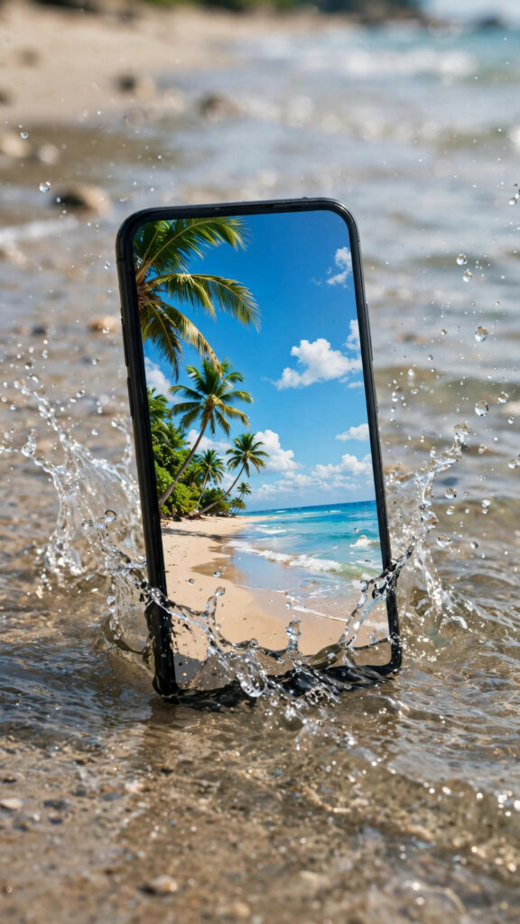 Beach theme phone setup
