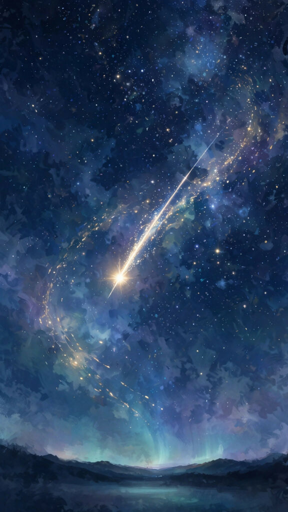 Dark starry night sky phone wallpaper