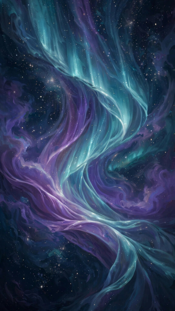 Endless starfield phone background