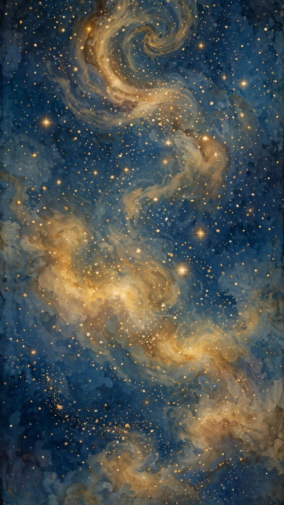 Dreamy outer space phone wallpaper
