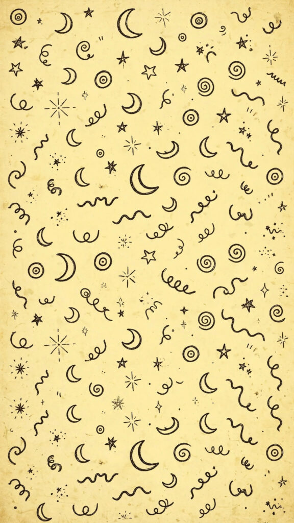 Doodling on phone wallpaper
