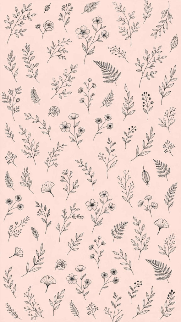 Cute text overlay on phone wallpaper