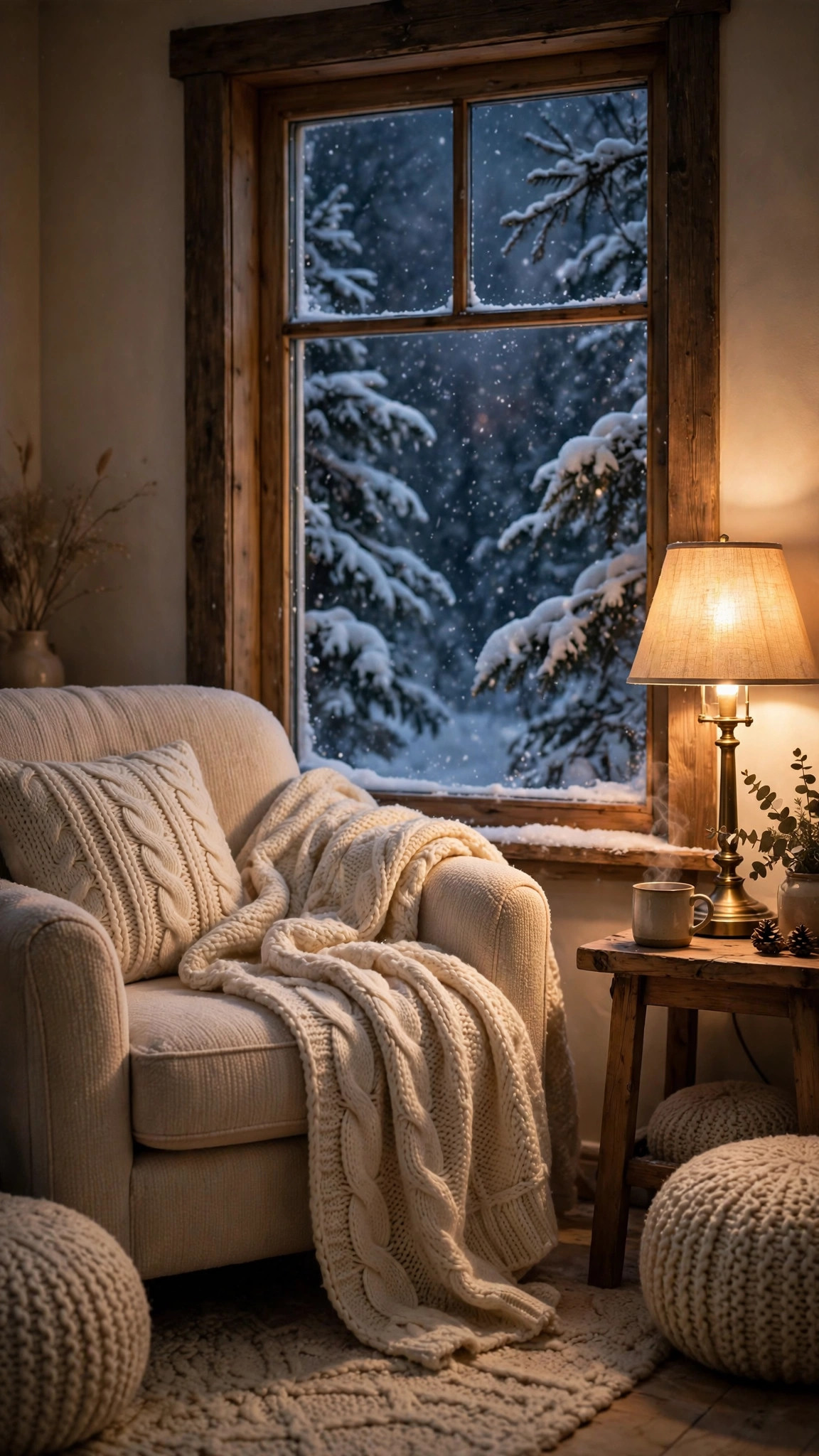 Crackling fireplace cozy wallpaper
